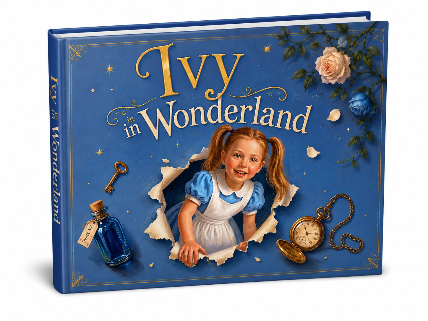 A personalised Alice in Wonderland hardcover