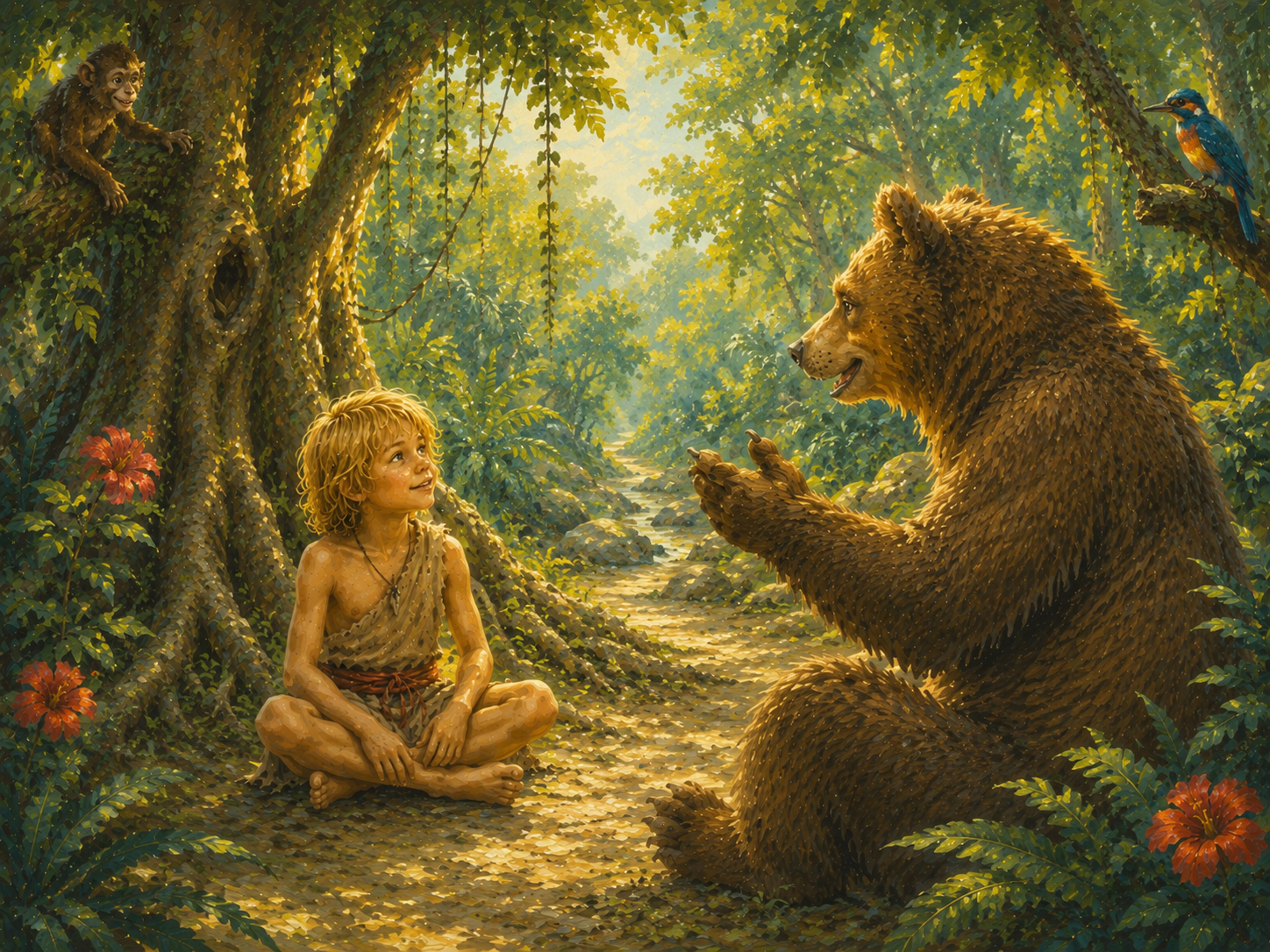 The child as the hero, running wild through the jungle